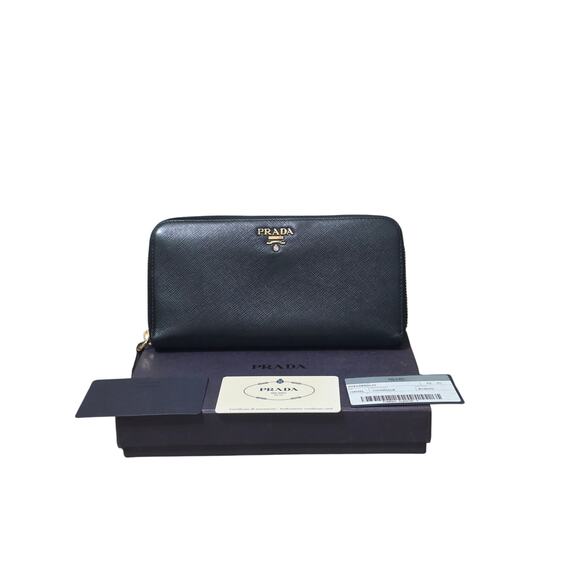 Prada Handbags - Prada Large Saffiano Leather Wallet.